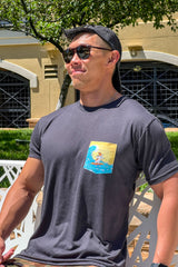 Ultra Soft Surfing Corgi Pocket T-shirt [Limited Edition]
