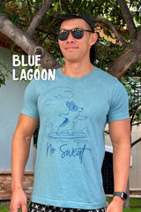 "No Sweat" Surfing Corgi Premium T-shirt
