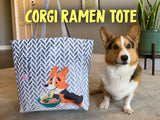 Corgi On Fleek Canvas Tote Bag