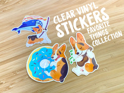 Clear Vinyl Stickers Favorite Things Collection