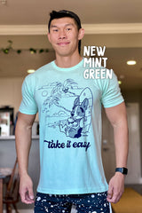 "Take It Easy" Corgi Ukulele Premium T-shirt
